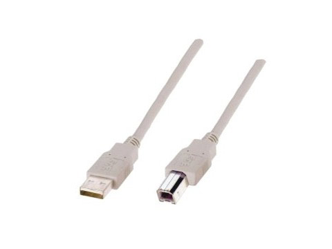 Roline USB 2.0 Patch Cable Type A/Type B 0,8m [S3101-100] Εικόνα 1