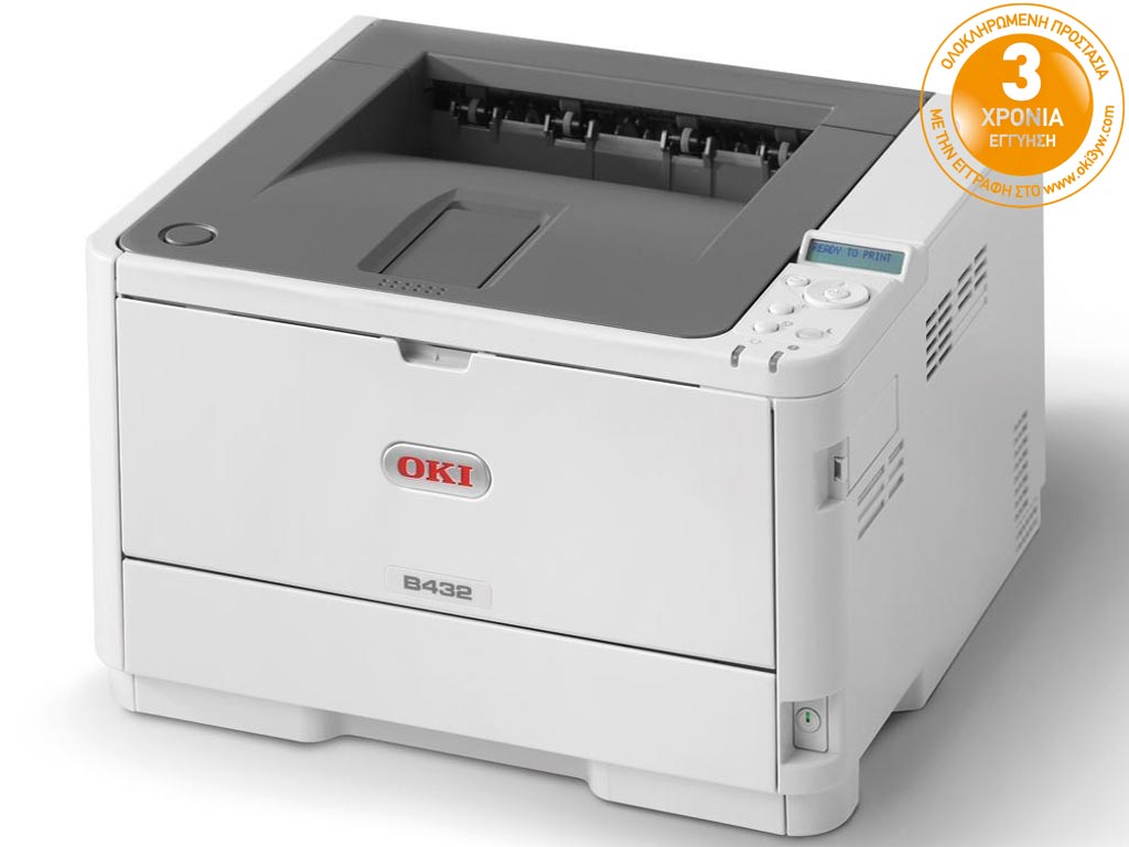 OKI Ασπρόμαυρος Εκτυπωτής B432dn Laser Printer + Toner Εικόνα 1