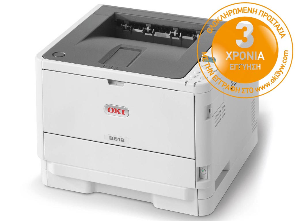 OKI B512dn Mono Laser Printer Εικόνα 1