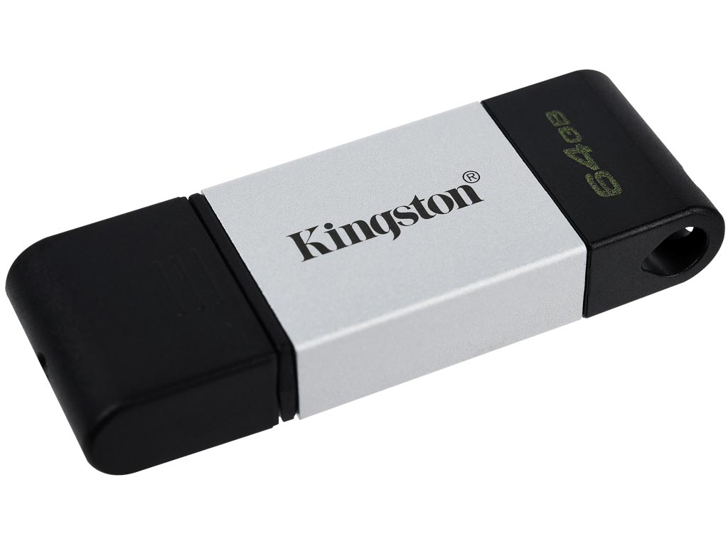 Kingston DataTraveler 80 USB-C Flash Drive  Up to 200MB/s read - 64GB [DT80/64GB] Εικόνα 1