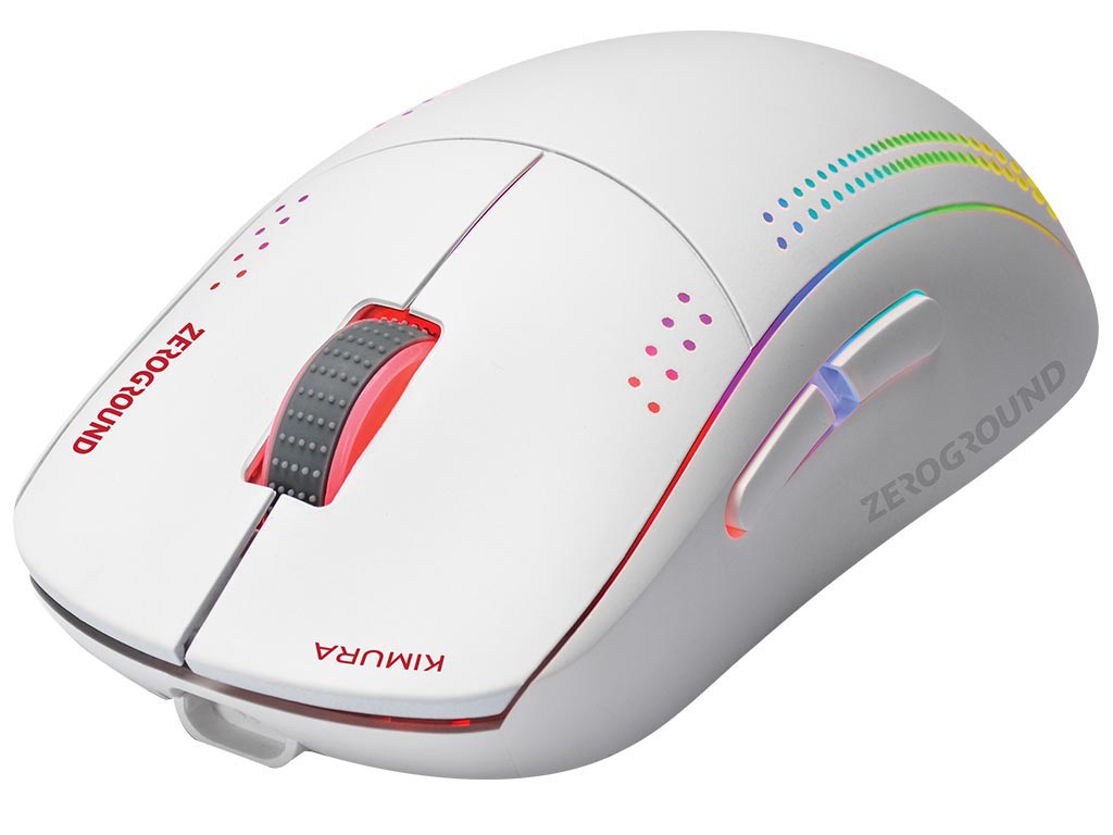 ZeroGround Kimura V3.0 Wireless RGB Gaming Mouse - White [MS-4300WG] Εικόνα 1