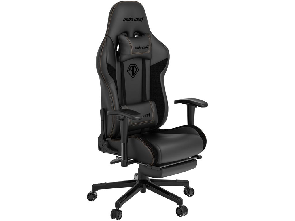 Anda Seat Gaming Chair Jungle 2 - Black with Footrest [AD5T-03-B-PVF] Εικόνα 1
