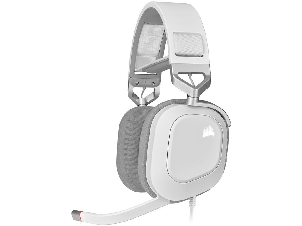 Corsair HS80 RGB Gaming Headset - White [CA-9011238-EU] Εικόνα 1