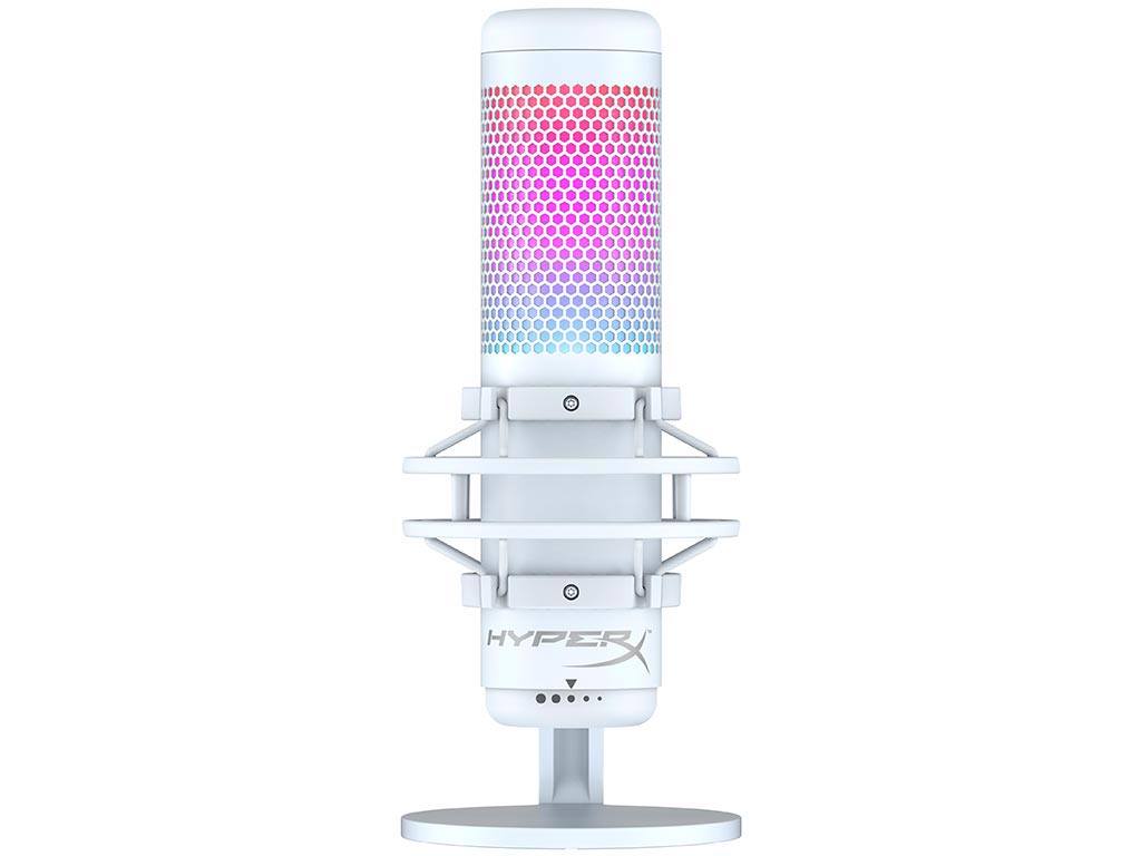 HyperX QuadCast S - RGB Multi-Polar USB Condenser Microphone - White [519P0AA] Εικόνα 1