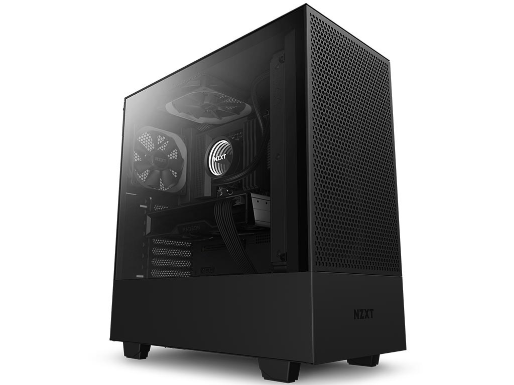 NZXT H510 Flow Windowed Mid-Tower Case Tempered Glass - Black [CA-H52FB-01] Εικόνα 1