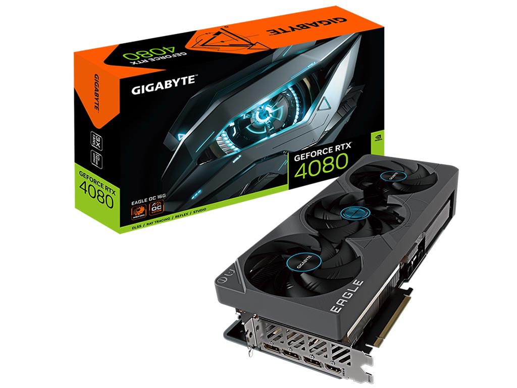 Gigabyte GeForce RTX 4080 Eagle OC 16GB [GV-N4080EAGLE OC-16GD] Εικόνα 1