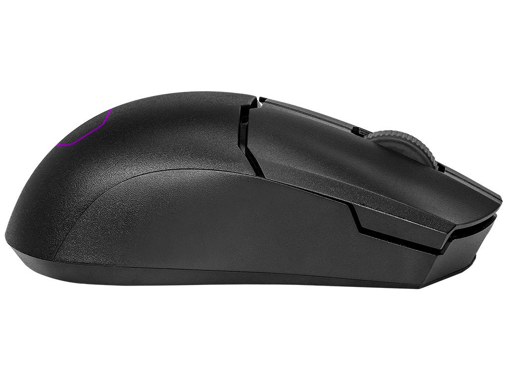 Cooler Master MM712 Wireless Gaming Mouse Black with Adjustable 19,000 DPI,  2.4GHz and Bluetooth , Ultraweave Cable, PTFE Feet, RGB Lighting and