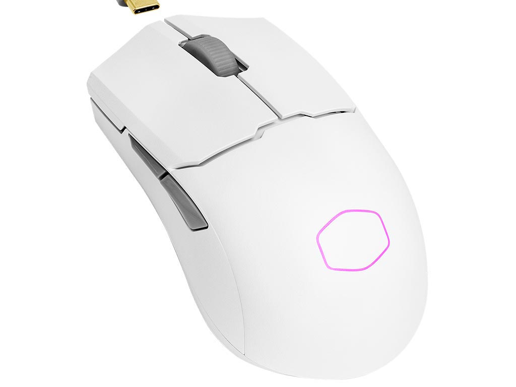 Cooler Master MM712 Wireless Gaming Mouse - White [MM-712-WWOH1] Εικόνα 1