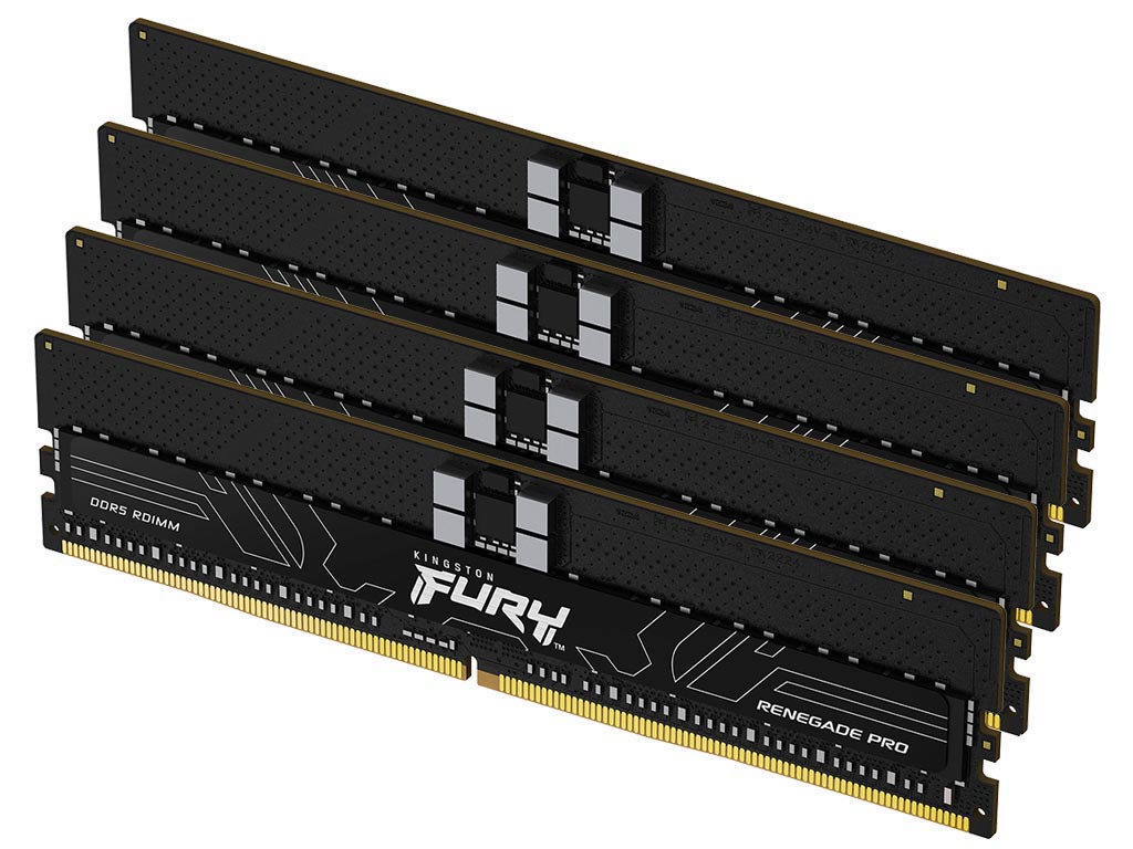Kingston 64GB Fury Renegade Pro 5600MHz DDR5 ECC Registered CL36 (Kit of 4) [KF556R36RBK4-64] Εικόνα 1
