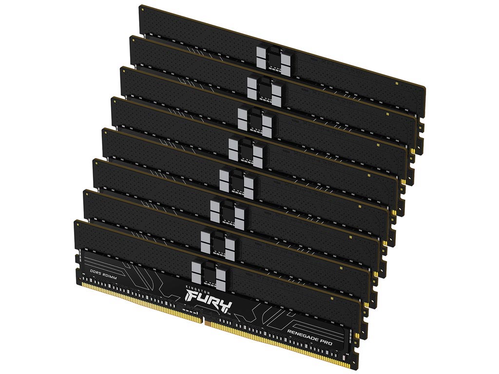 Kingston 256GB Fury Renegade Pro 5600MHz DDR5 ECC Registered CL36 (Kit of 8) [KF556R36RBK8-256] Εικόνα 1