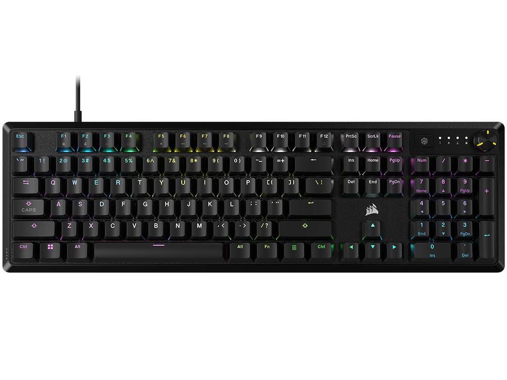Corsair K70 Core RGB Mechanical Gaming Keyboard - Corsair Red Linear Switches - US Layout [CH-910971E-NA] Εικόνα 1