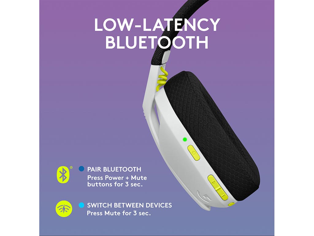 Logitech G435 + G305 Wireless Combo - White/Lime/Black - Pack