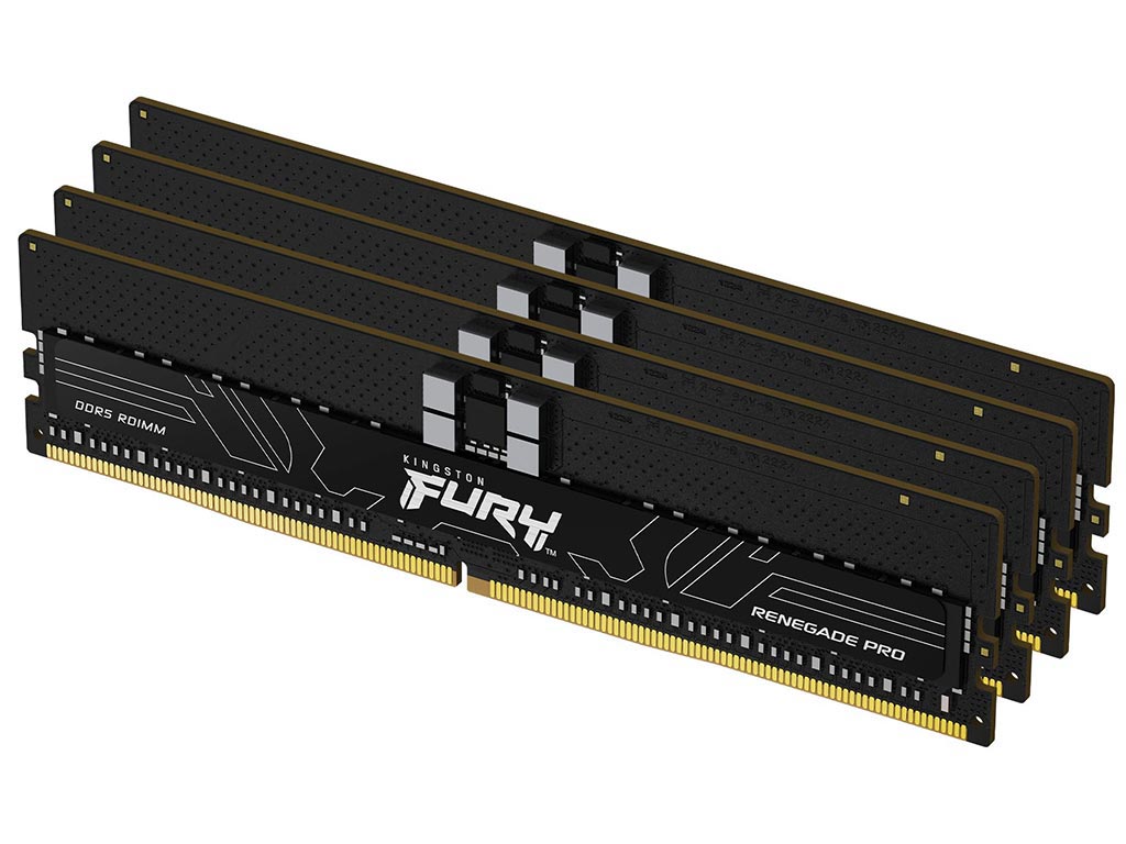 Kingston 128GB Fury Renegade Pro 5600MHz DDR5 ECC Registered CL28 (Kit of 4) [KF556R28RBE2K4-128] Εικόνα 1