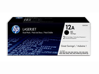 HP 12A Black Dual Pack LaserJet Toner