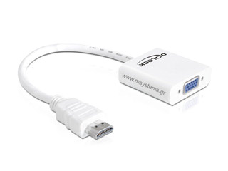 DeLOCK Αντάπτορας HDMI (Male) - VGA (Female) 0.25m