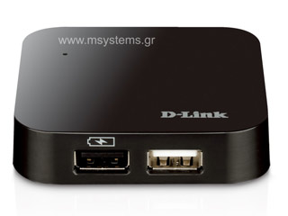 D-Link USB 2.0 4-Port Hub with PSU [DUB-H4]