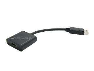 Roline Αντάπτορας DisplayPort (Male) σε HDMI (Female) 0.2m