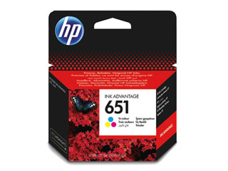 HP 651 Tri-color Ink Cartridge
