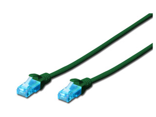 Digitus Patchcable UTP Cat.5e 0,5m Green [DK-1512-005/G]