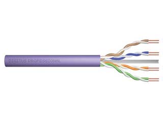 Digitus Cat6 U/UTP Installation Cable 100 m, Purple, Eca