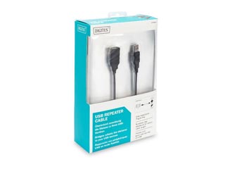 Digitus DA-73100-1 USB 2.0 Active Extension Cable 10 m, Black