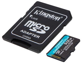 Kingston Canvas Go Plus 512GB micro SDXC Class 10 UHS-1 U3 [SDCG3/512GB]