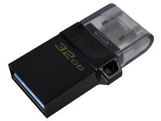 Kingston DataTraveler microDuo3 G2 Flash Drive - 32GB [DTDUO3G2/32GB]