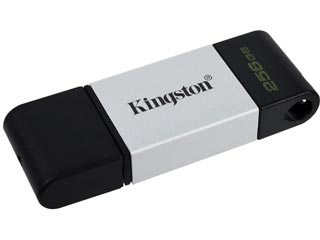 Kingston DataTraveler 80 USB-C Flash Drive  Up to 200MB/s read - 256GB