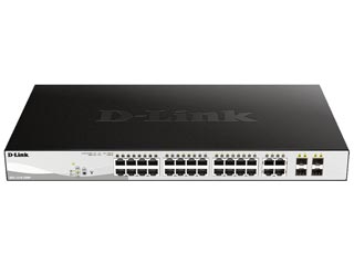 D-Link 24-Port 10/100/1000 Gigabit Smart Max PoE + 4-Port SFP 370W Gigabit Switch [DGS-1210-28MP]