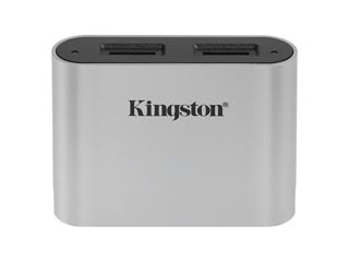 Kingston Workflow Dual-Slot microSD Card Reader USB 3.2 Gen 1 [WFS-SDC]