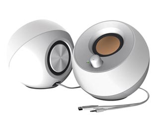Creative Pebble 2.0 USB Speakers - White [51MF1680AA001]