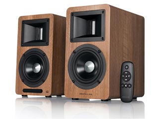 AirPulse A80 Bookshelf Hi-Res Bluetooth Speakers by Phil Jones