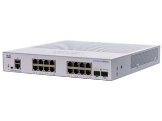 Cisco Business Smart 16-Port 10/100/1000 + 2-Port 1G SFP - Layer 2 Managed Switch