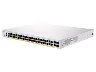 Cisco Business Smart 48-Port 10/100/1000 PoE 802.3af/at + 4-Port 1G SFP Layer 2 Managed Switch