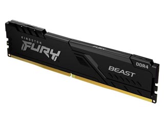 Kingston FURY Beast 32GB DDR4-3600 CL18 1.35V XMP UDIMM Non-ECC Black Desktop Memory Module KF436C18BB/32