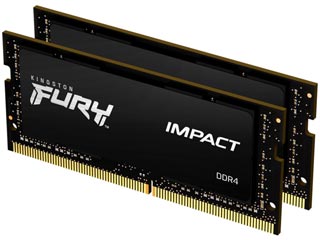 Kingston 32GB FURY Impact DDR4 2666MHz Non-ECC CL15 SODIMM (Kit of 2)
