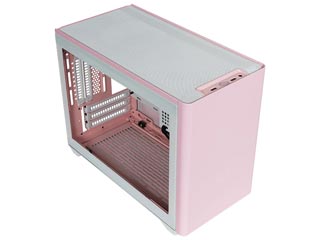 Cooler Master Masterbox NR200P Windowed Mini Tower Case Tempered Glass - Flamingo Pink
