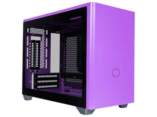 Cooler Master Masterbox NR200P Windowed Mini Tower Case Tempered Glass - Nightshade Purple