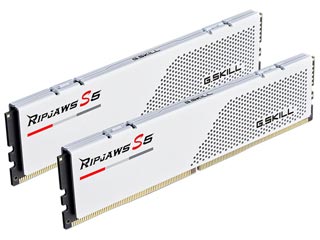 G.Skill 32GB Ripjaws S5 DDR5 5600MHz CL36 (Kit of 2) White [F5-5600U3636C16GX2-RS5W] Εικόνα 1