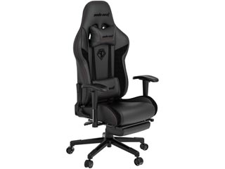 Anda Seat Gaming Chair Jungle 2 - Black with Footrest [AD5T-03-B-PVF]
