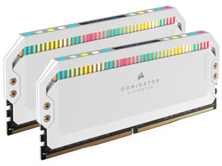 Corsair Dominator Platinum RGB DDR5 32GB 5600MHz CL36 (Kit of 2) - White [CMT32GX5M2B5600C36W]