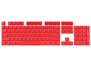Corsair PBT Double-Shot Pro Keycap Upgrade Set - US Layout - Origin Red [CH-9911020-NA]