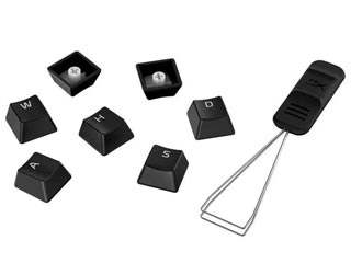 HyperX PBT Gaming Keycaps - 104 Mechanical Keycap Set - US English - Black [519P1AA]
