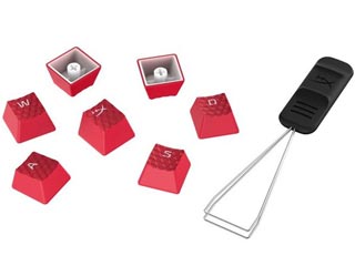 HyperX 19 Rubber Keycap Set - Red - US Layout [519T6AA]