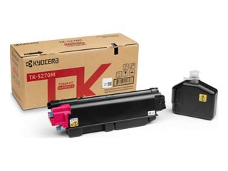 Kyocera TK-5270M 1T02TVBNL0 Magenta Original Toner Kit 6,000 Pages for ECOSYS M6230 M6630 P6230
