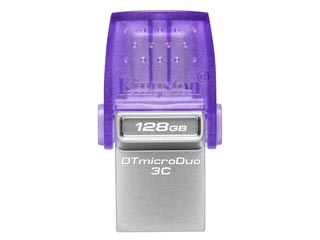 Kingston DataTraveler microDuo 3C Flash Drive - 128GB