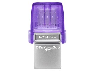 Kingston DataTraveler microDuo 3C Flash Drive - 256GB