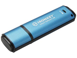 Kingston IronKey Vault Privacy 50 IKVP50/16GB Encrypted USB Flash Drive 16GB USB 3.2 Gen 1 Type-A XTS-AES 256-bit
