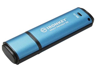 Kingston IronKey Vault Privacy 50 IKVP50/32GB Encrypted USB Flash Drive 32GB USB 3.2 Gen 1 Type-A XTS-AES 256-bit