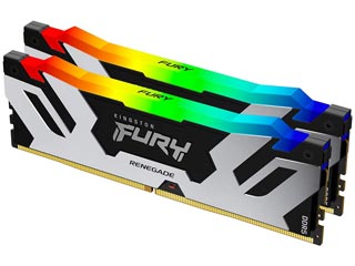 Kingston 32GB FURY Renegade RGB DDR5 6400MHz CL32 (Kit of 2)